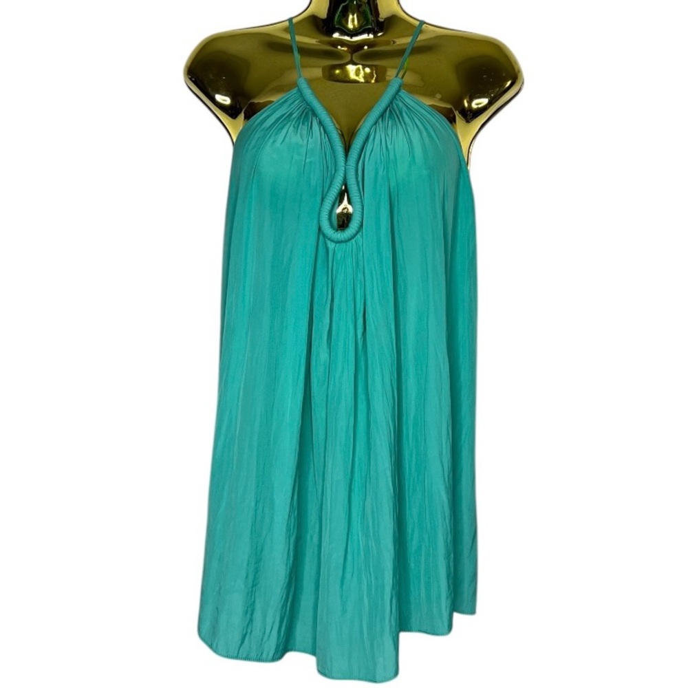 Ramy Brook Turquoise Halter Swing Top